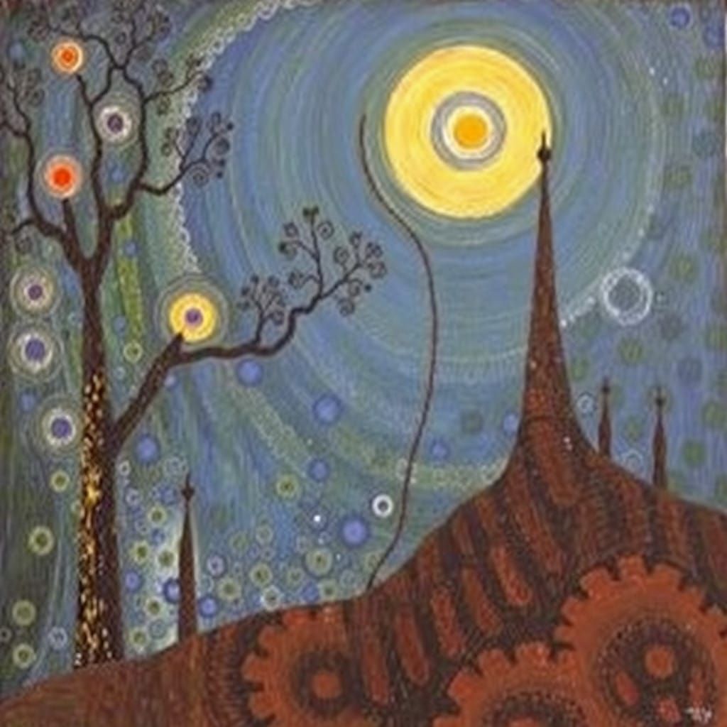 Vibrant Dreamscapes in a Fusion of Golden Age and Cyberpunk ...