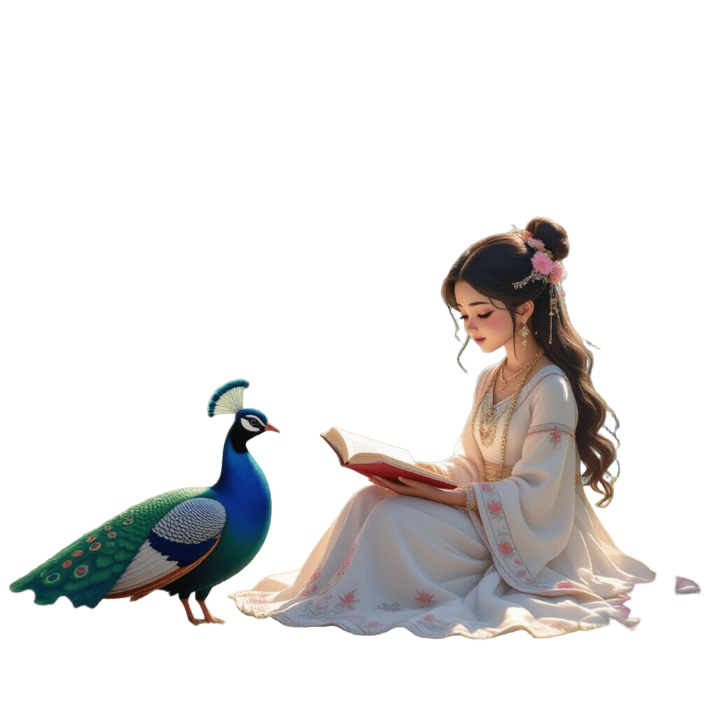 Princess Chandraprabha Growing Up: 3D Anime Art