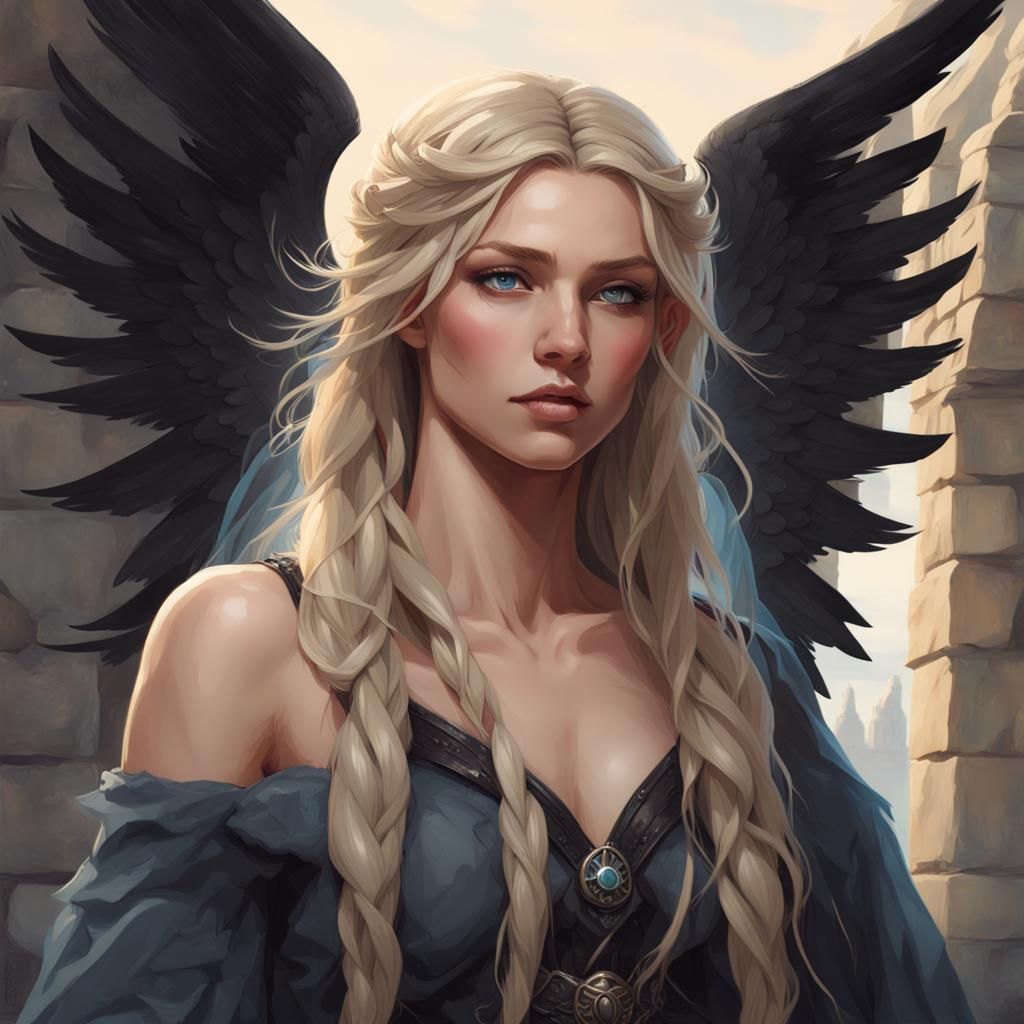 Fantasy Portrait of Angelic Teen in Renaissance Dress