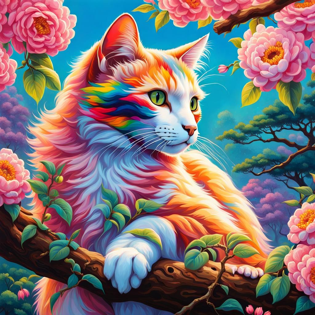 Flower cat
