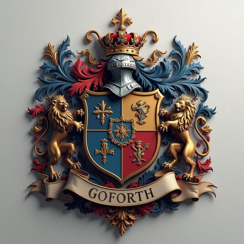 Goforth Family Crest: Epic Fantasy Matte Painting