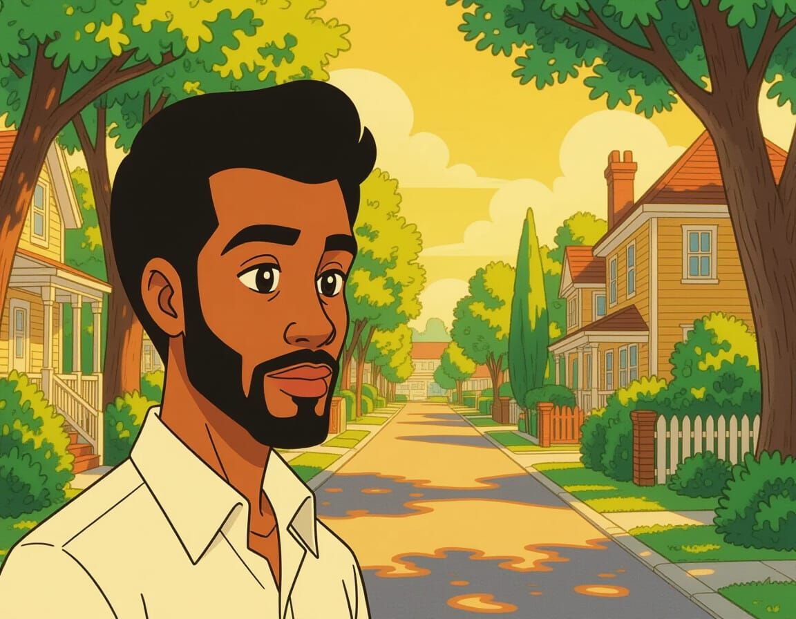 Majestic Cartoon Character in 1980s Animation Style