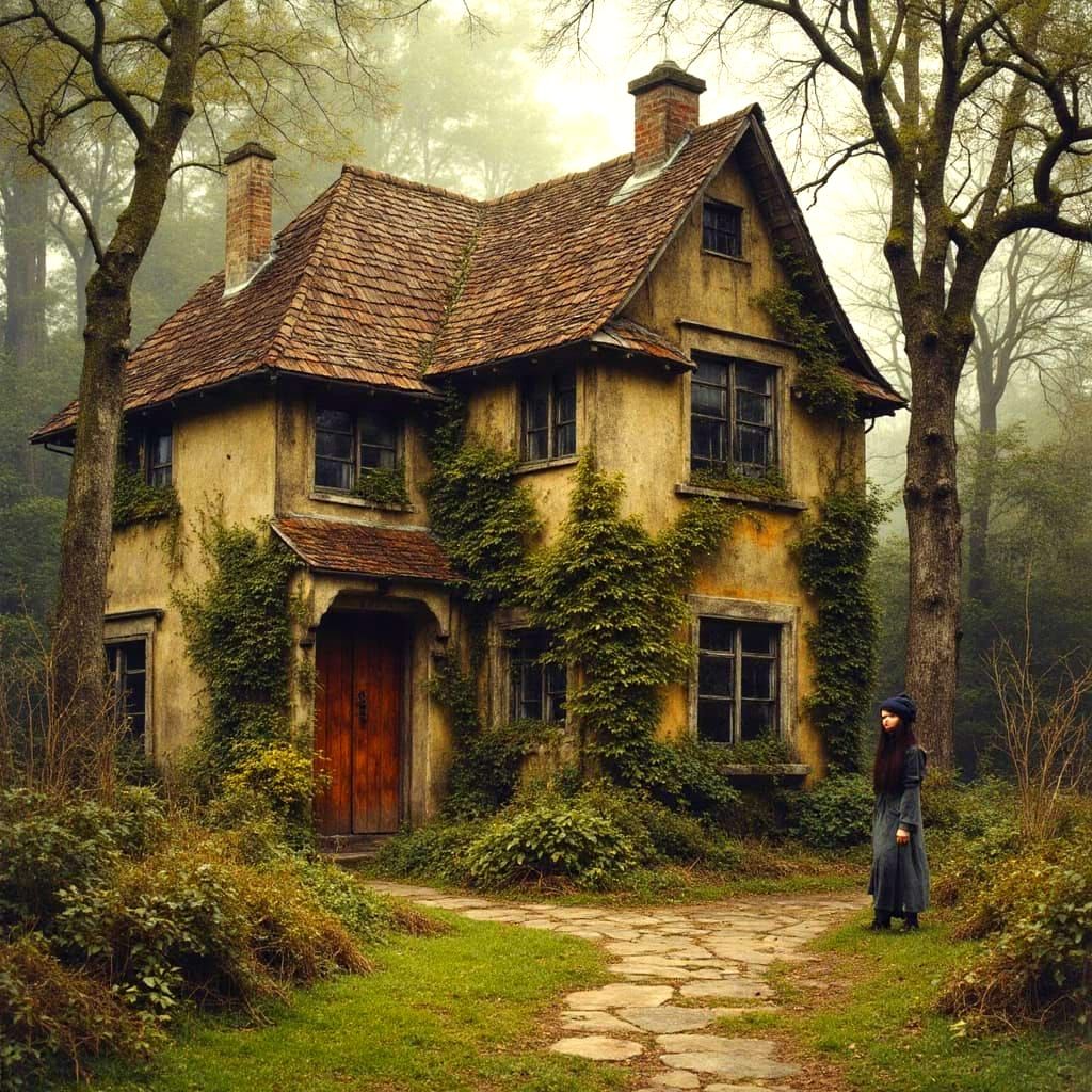 Surreal House at the End of the Lane