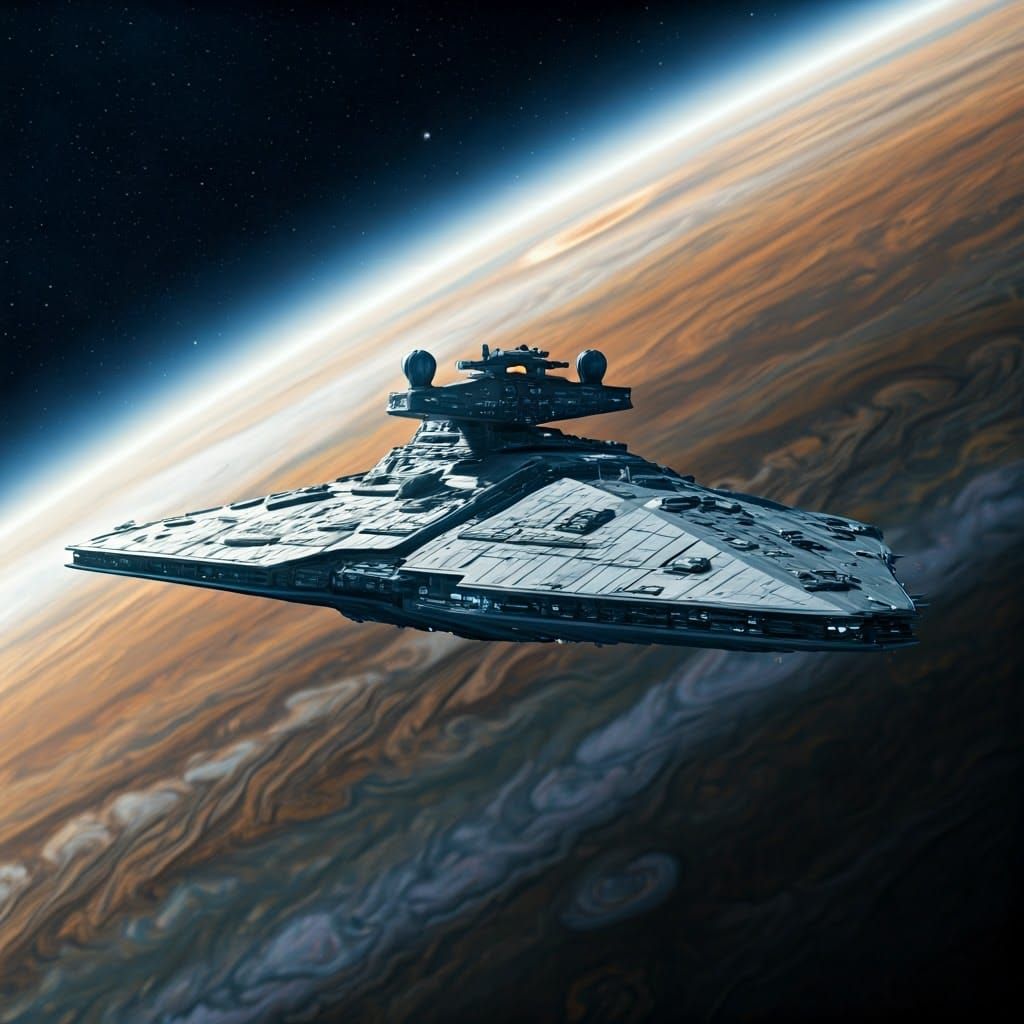 Munificent-Class Star Frigate Orbiting Gas Giant