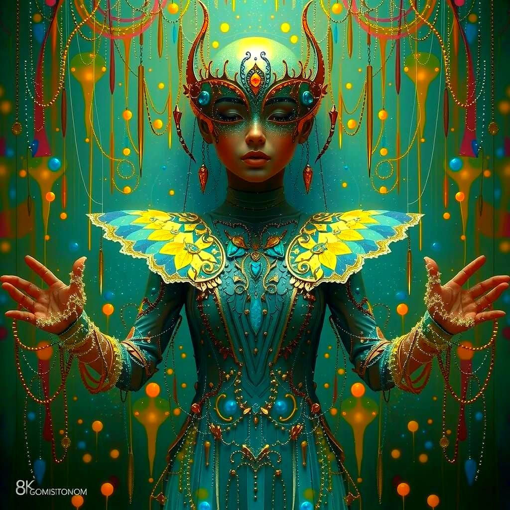 Mystical Glowing Portal in Dreamy Landscape