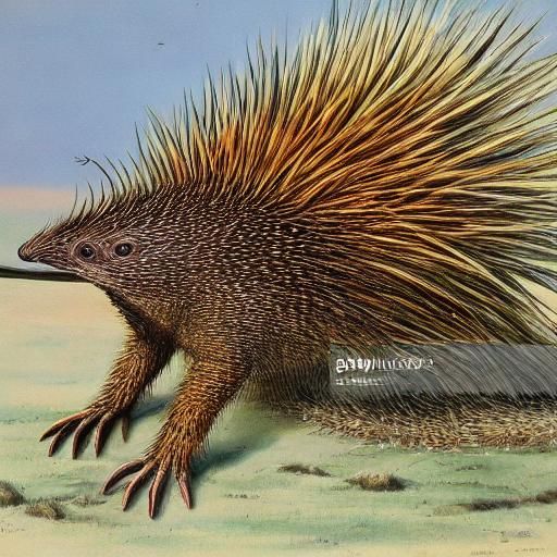 scared echidna