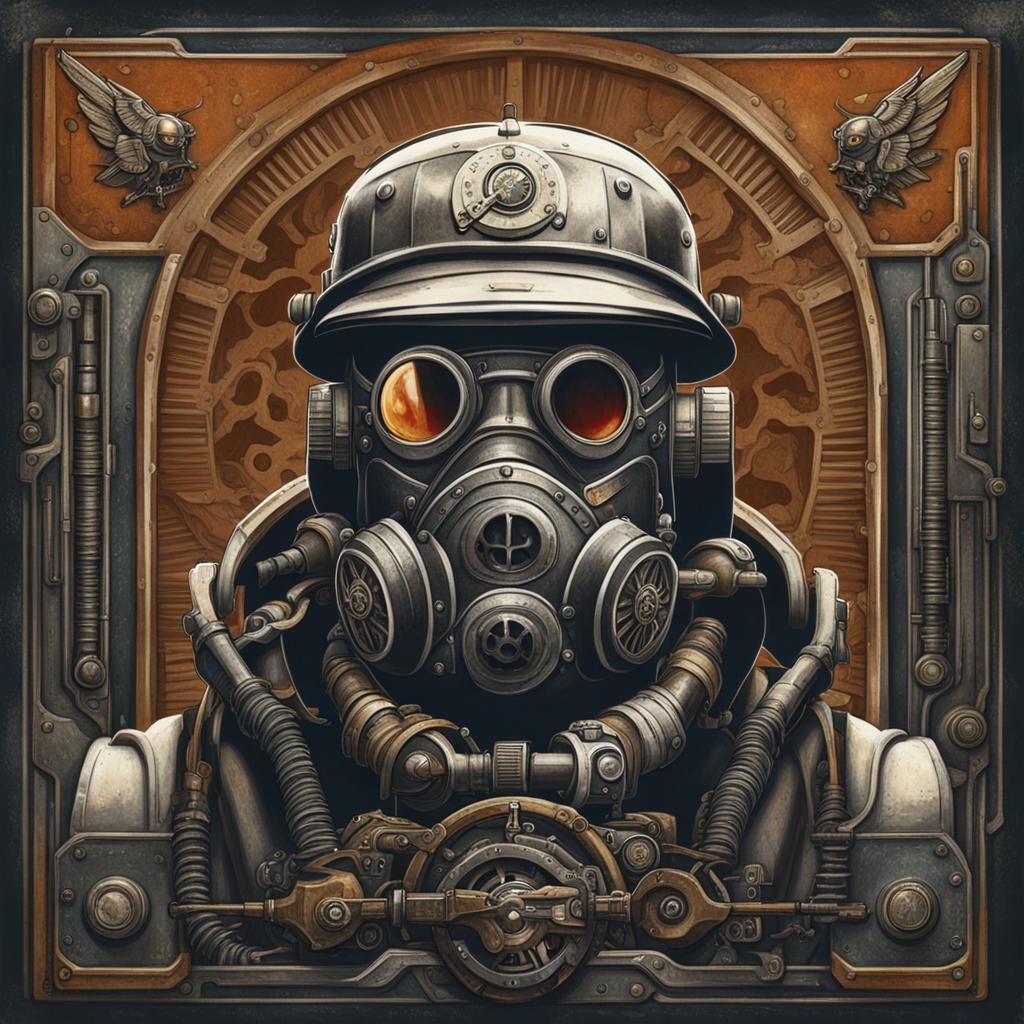 Dieselpunk AI Image: Retro-Futuristic Art