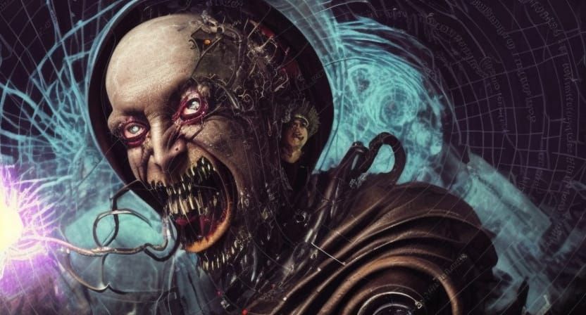 Evil Wizard's Steampunk Dimensional Experiment Gone Wrong