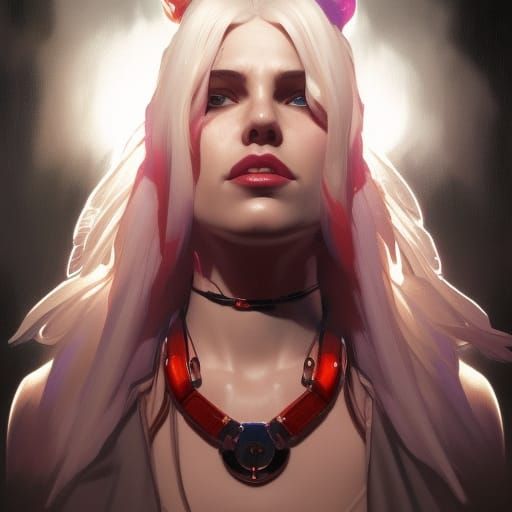 Harley Quinn Portrait in Dynamic Lighting