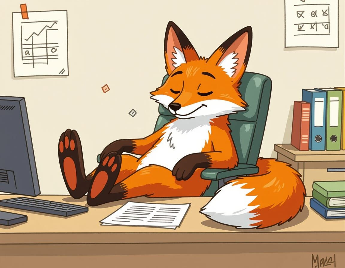 Fox Friday Afternoon Relaxation, Cartoon Style