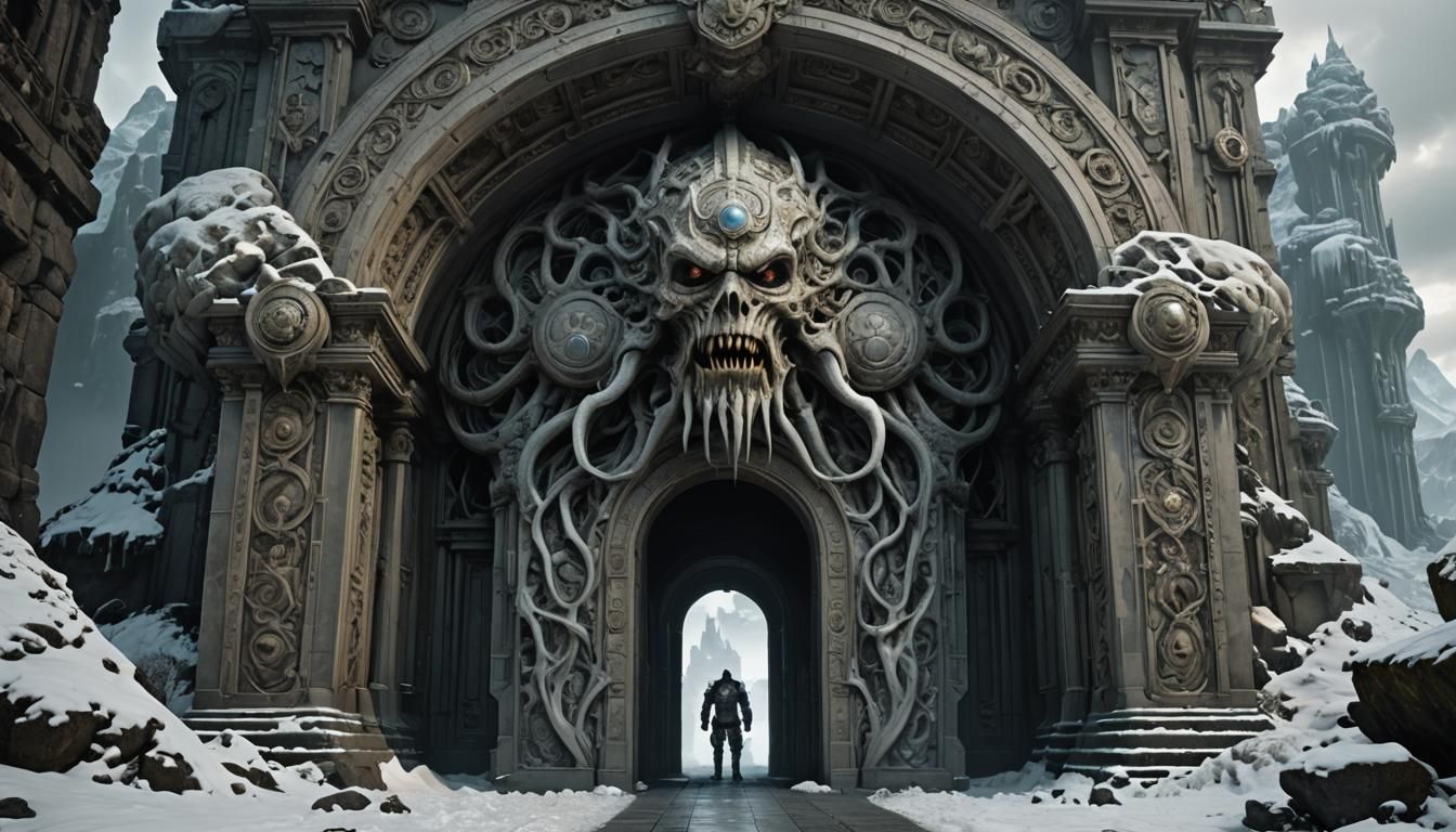 Iceberg Colossus Guards Gate: Muted Color Photography