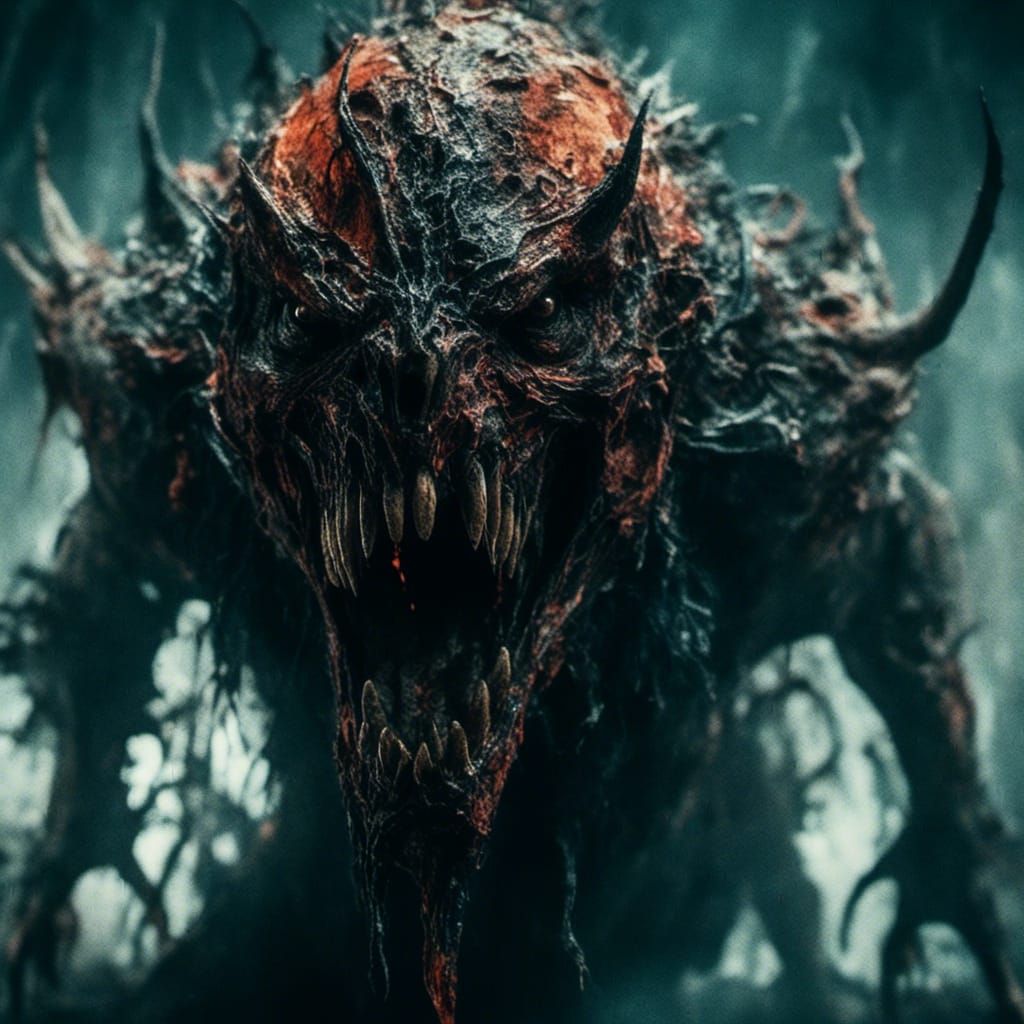 Macabre Demon of Darkness in Apocalyptic Heaven