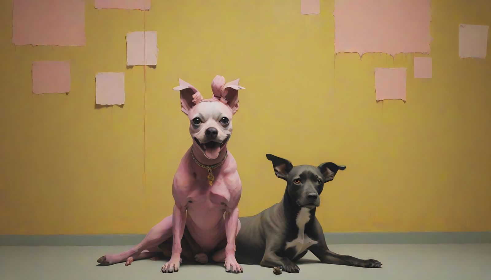 dog day afternoon: all my best friends are crazy by Melanie Martinez - abstractly shredded by Mark Rothko and Banksy