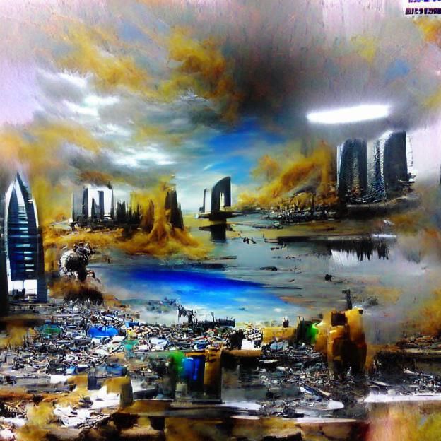 Degradation of Humanity: Modern Matte Acrylic Art