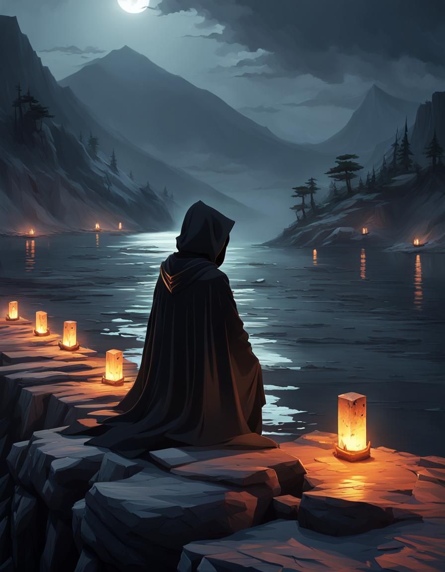 Souls Awaiting Passage in Anime-Inspired 3D Art