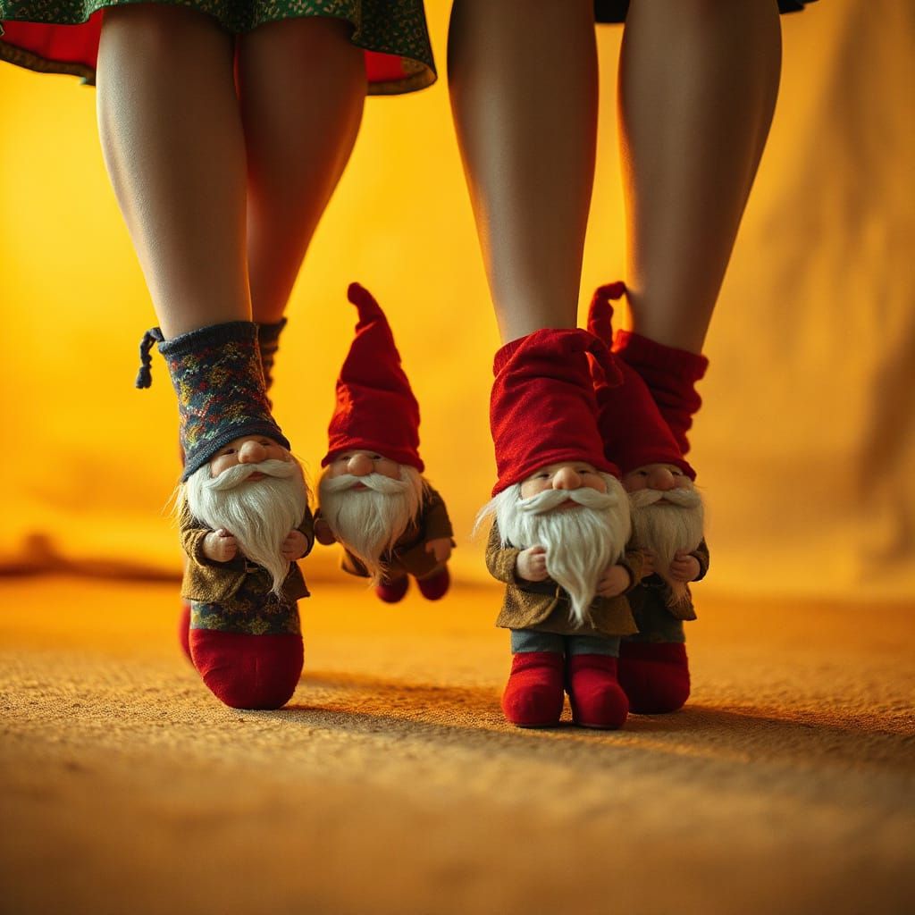 Gnomes and Socks: A Cinematic Golden Scene