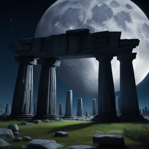 Moonlit Megaliths in Photorealistic Detail