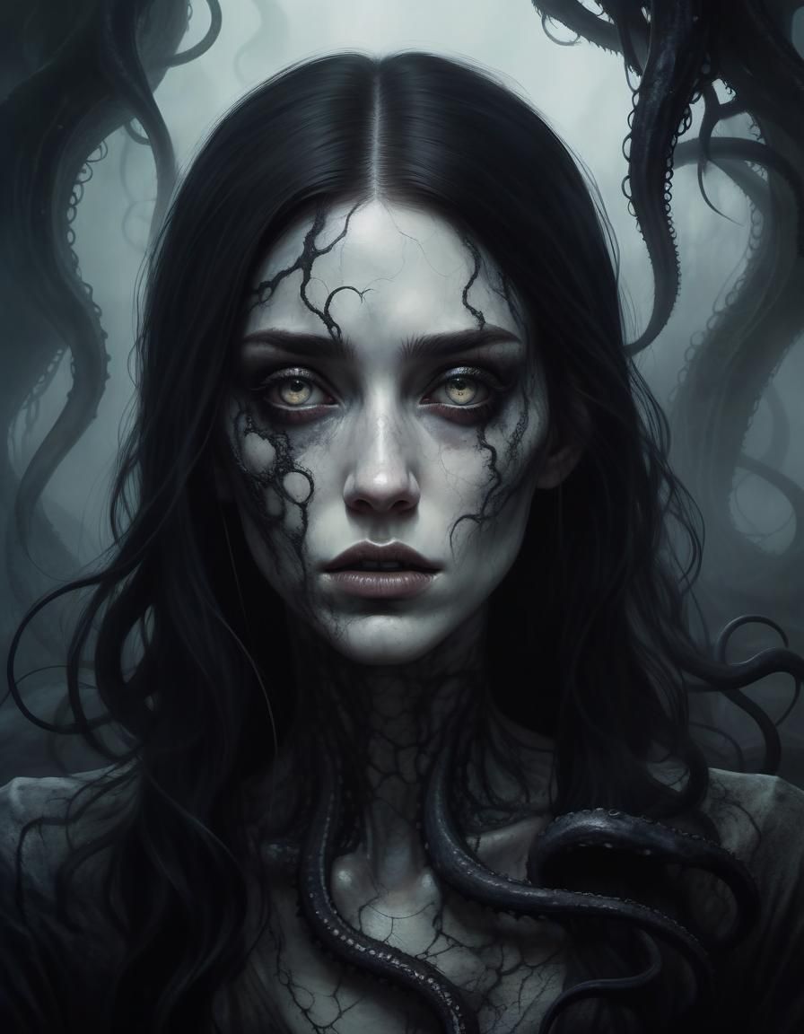 Eldritch Horror: Surreal Portrait of a Young Woman