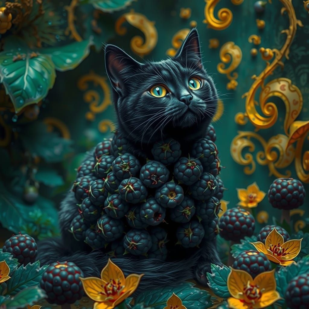 Vibrant Forest Creature in Street Art Style