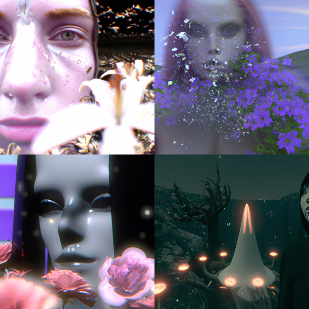 Surreal Liminal Space Headshot in 2000s CGI Style