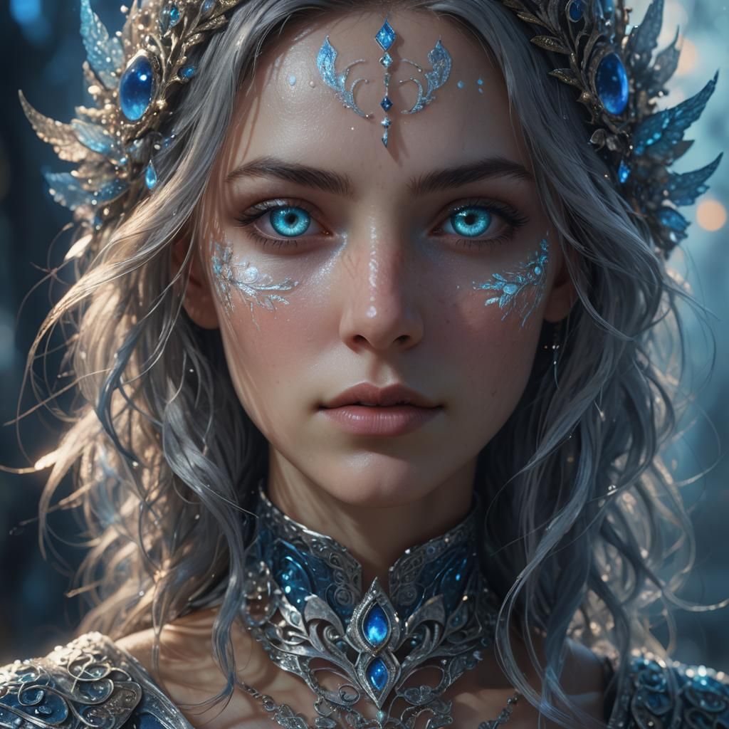 Ethereal Soul Portrait in a Phantasmagoric Realm