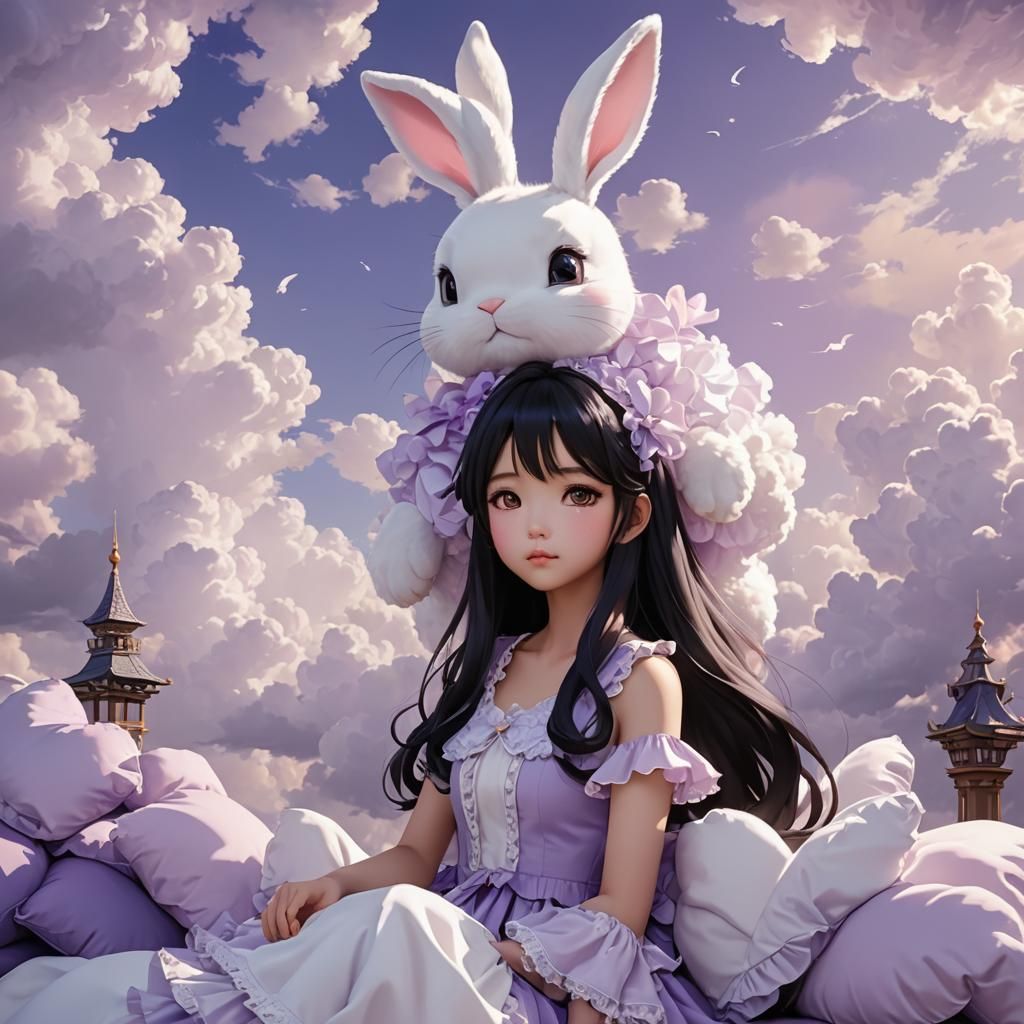 Korean Teen Girl in Anime-Inspired 3D Art