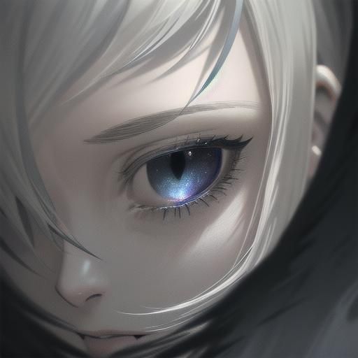 Anime Wight Demon Portrait in 3D