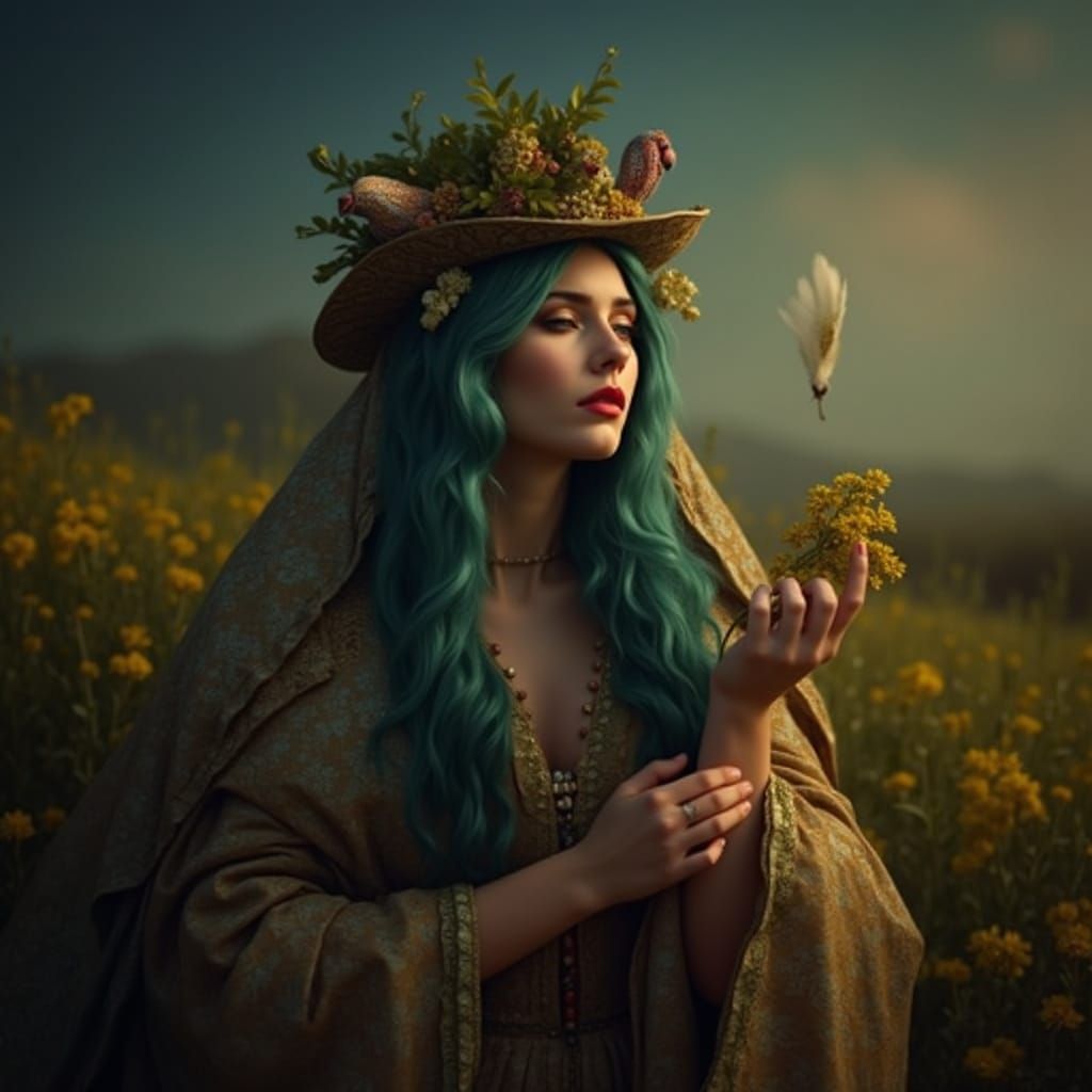 Chimaera of Life and Death in Photorealistic Style