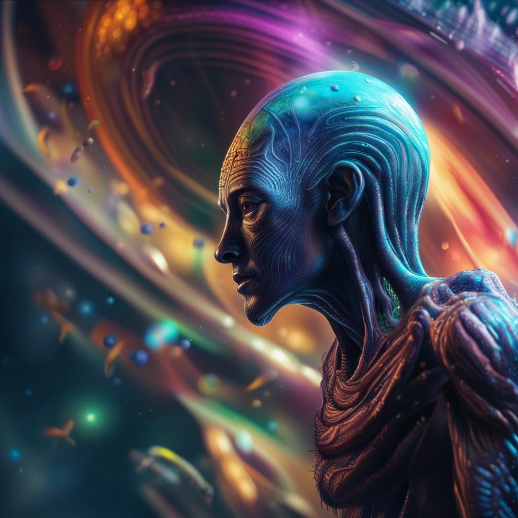 Hyperrealistic First Contact on Earth: Splash Art