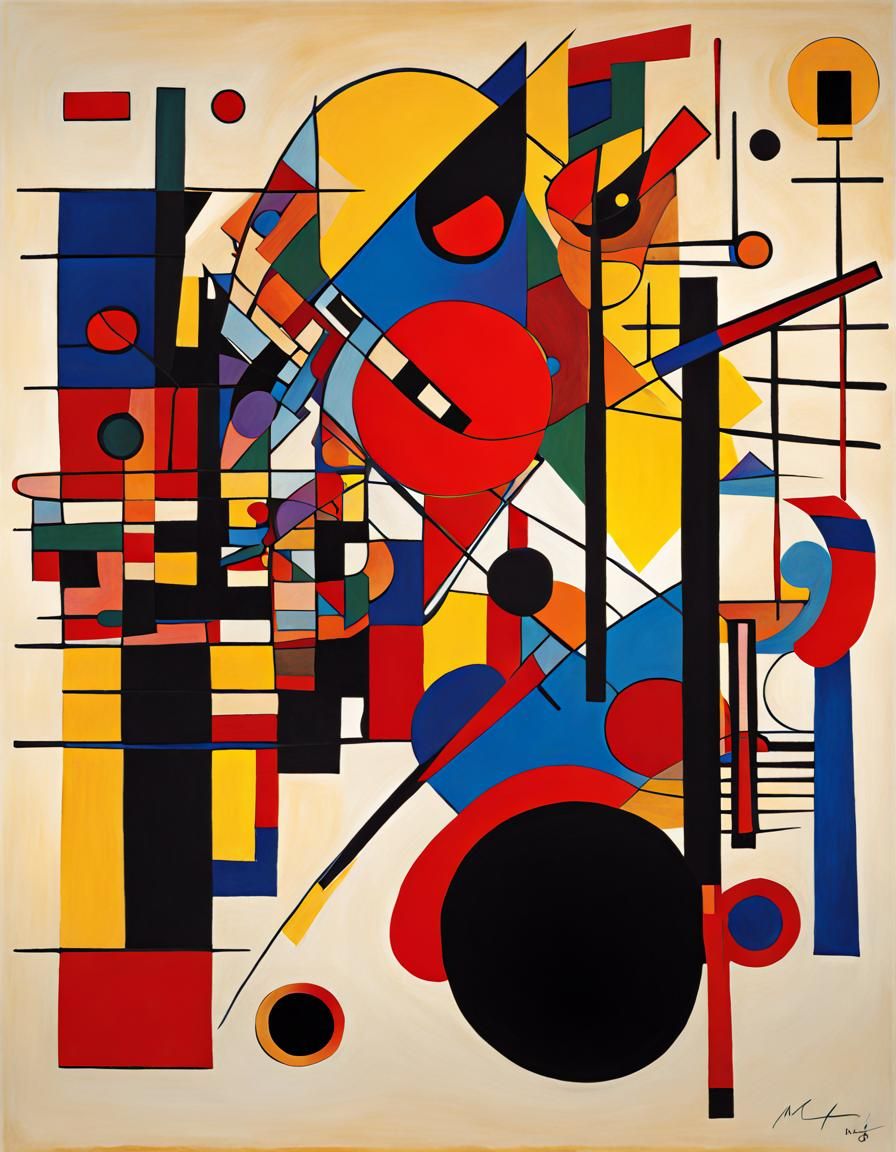 Abstract Jazz Fusion Art in Vibrant Colors