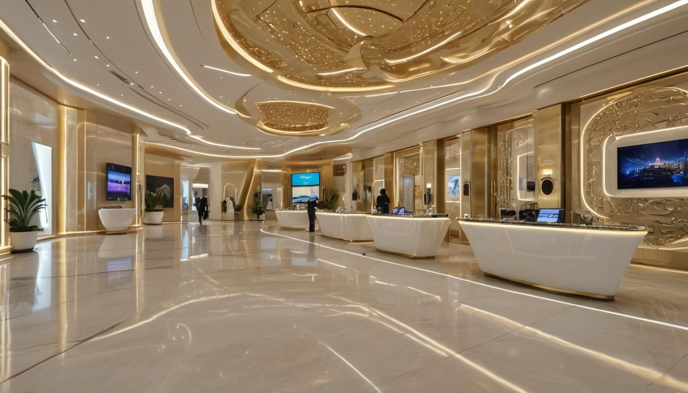 Futuristic Luxury Real Estate Sales Center in Riyadh