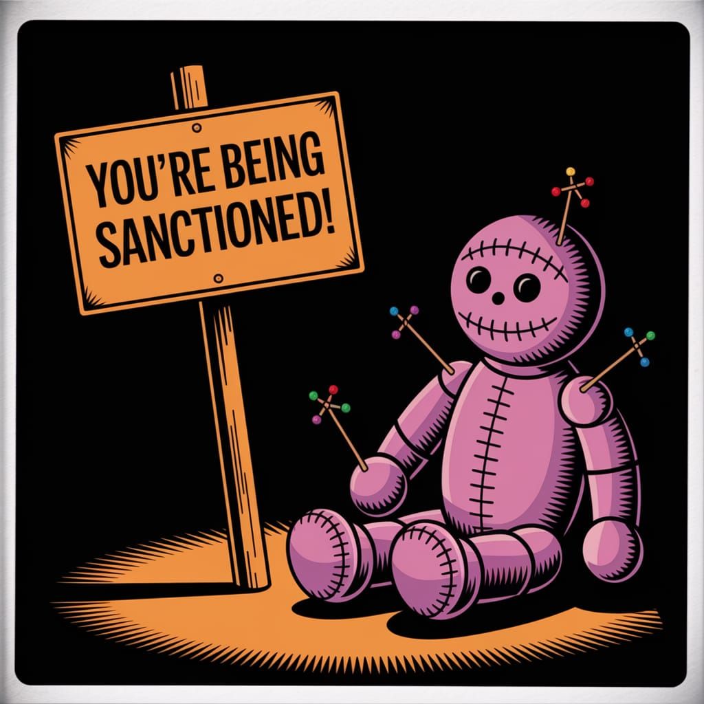 Darkened Voodoo Doll Faces Isolation Sanctions