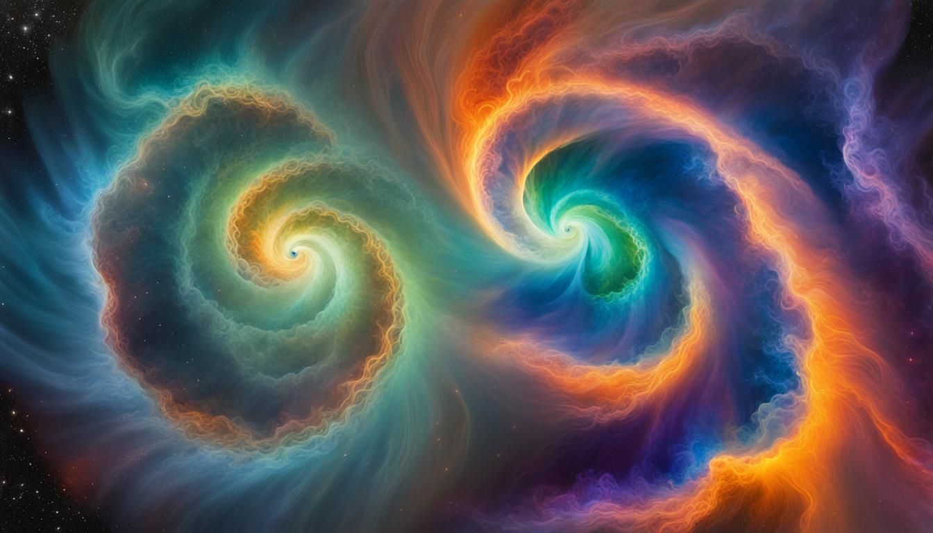 Converging Cosmic Nebulas Form a Double Protostar