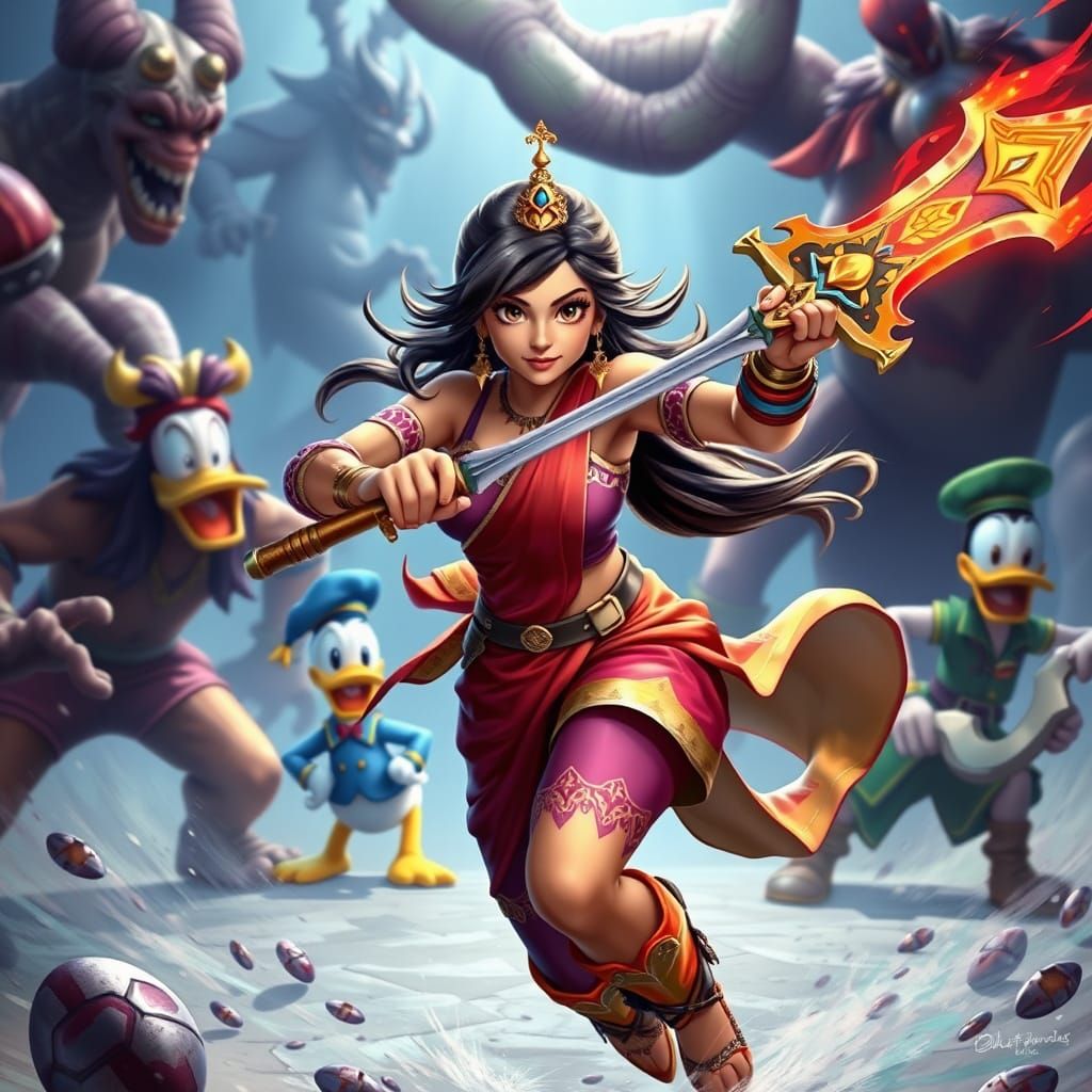 Aishwarya Rai in Kingdom Hearts Style