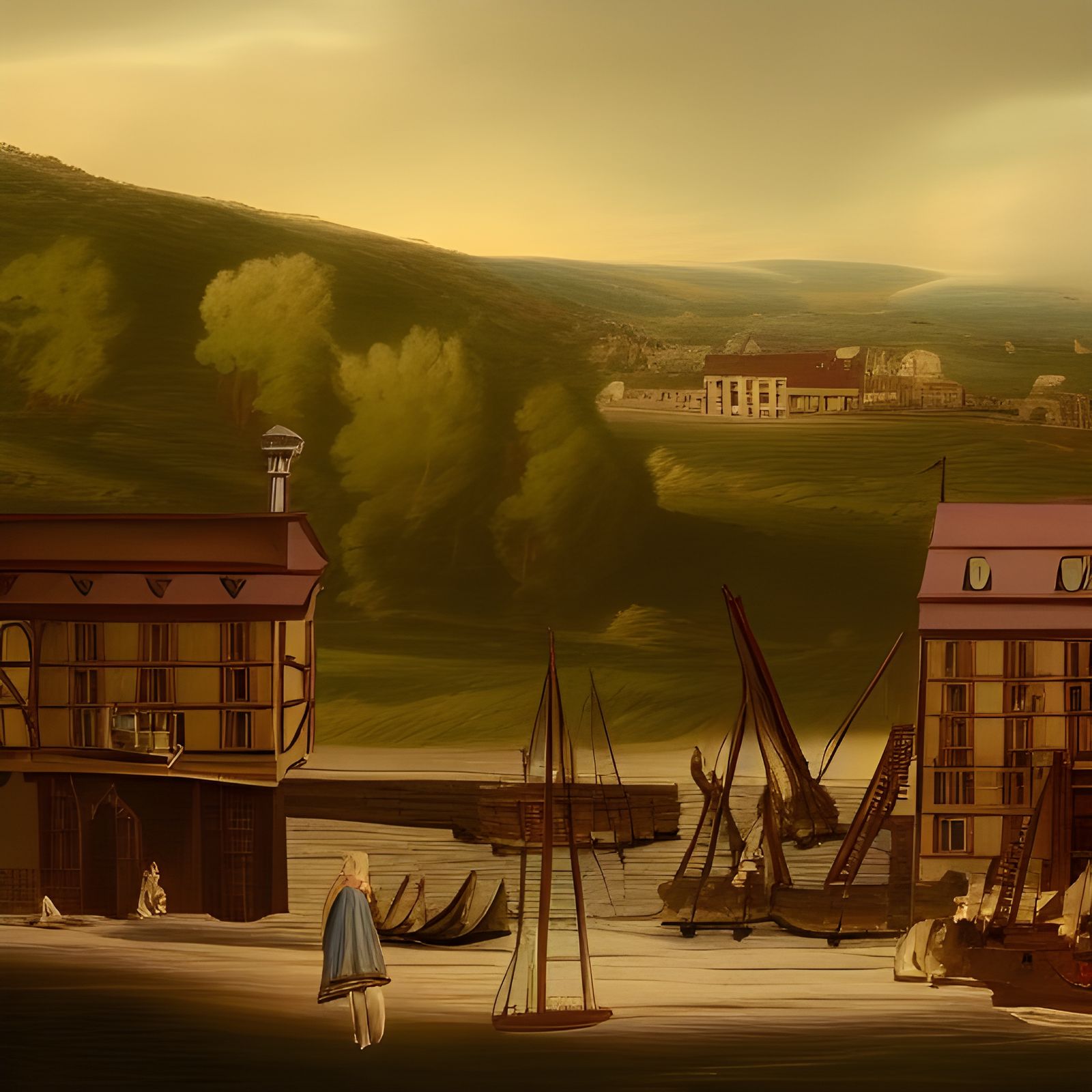 Detailed Matte Painting of 1776