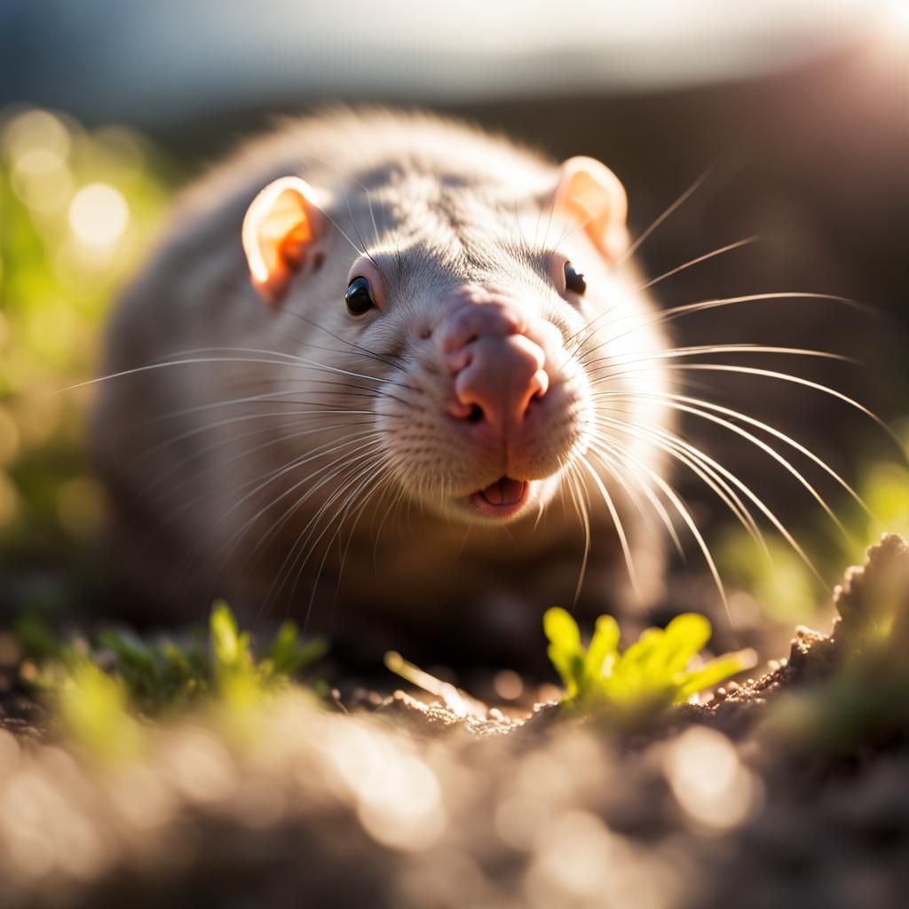 Mole Rat in Divine Sunshine