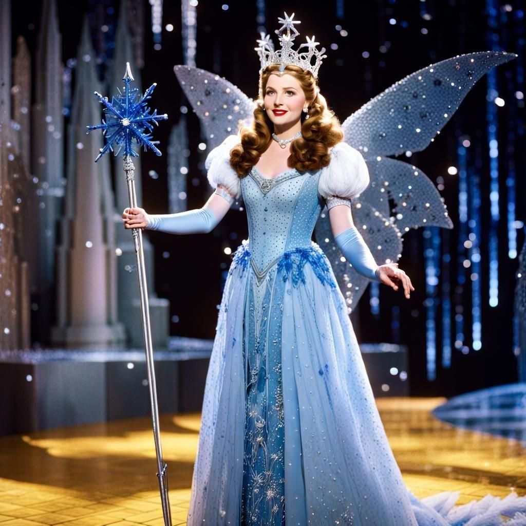 The Wonderful Wizard of Oz except the Good Witch of the North from Baum's books, NOT GLINDA.