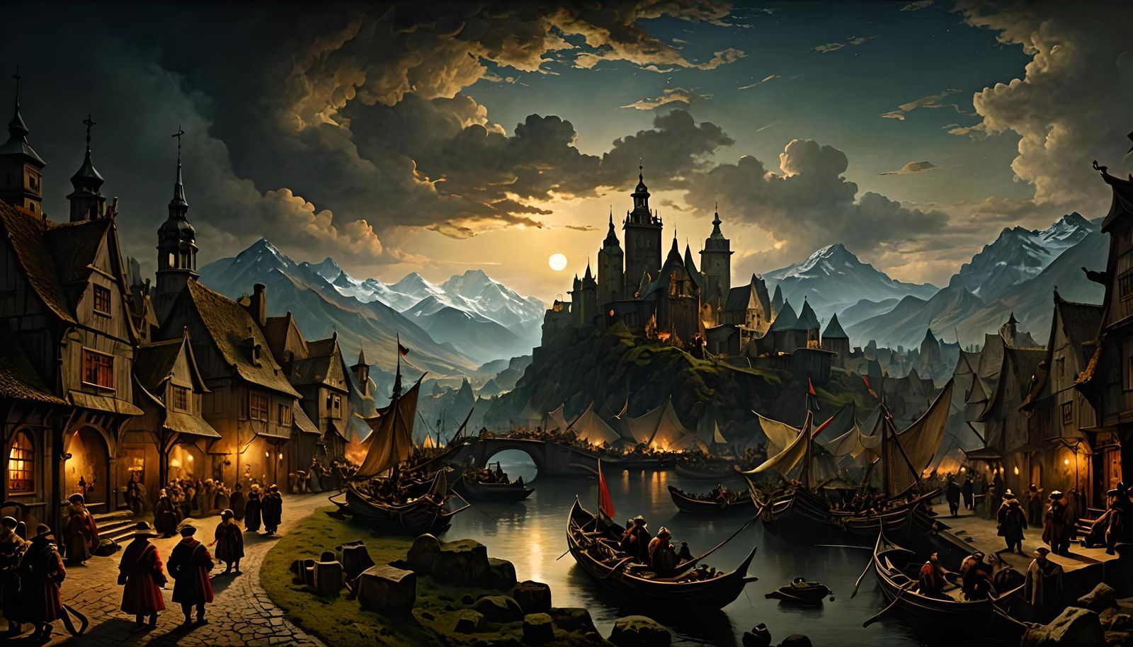 Matte Painting in Style of Rembrandt