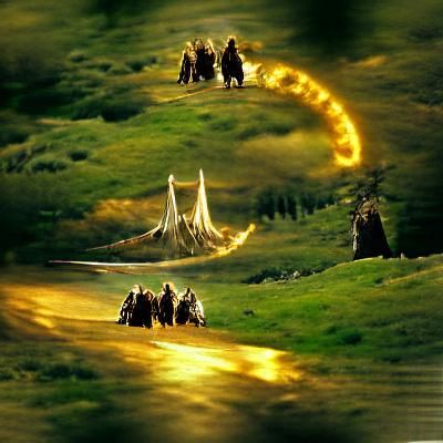 Ethereal Fantasy Landscape in Dreamy Soft Focus