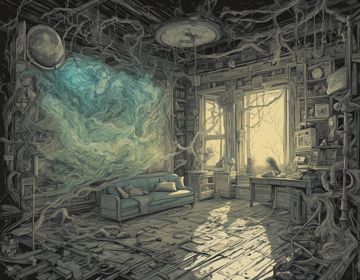 Glass Robins with Butterfly Wings in Winter Forest