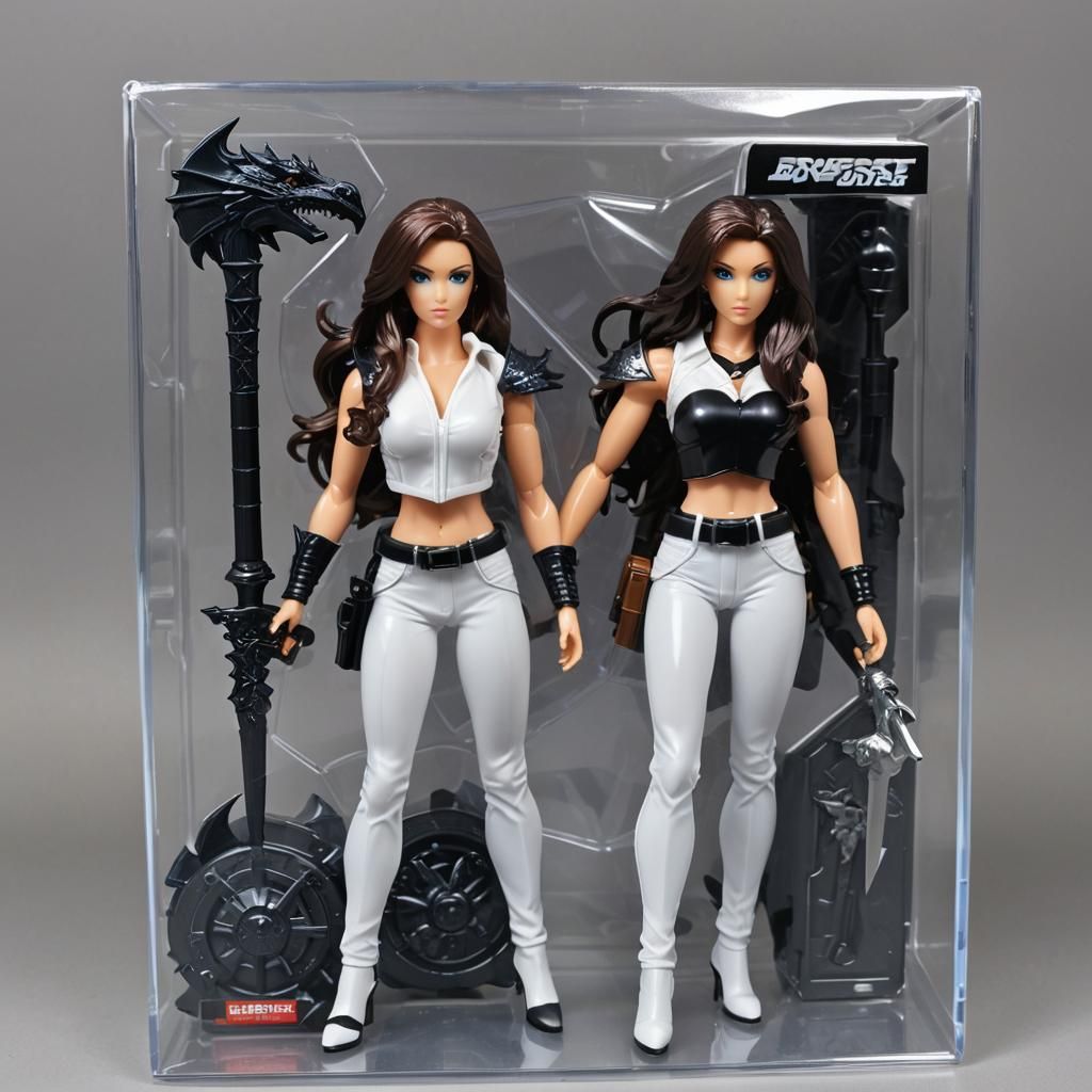 Glamour Model Action Figure with Black Dragon Companion