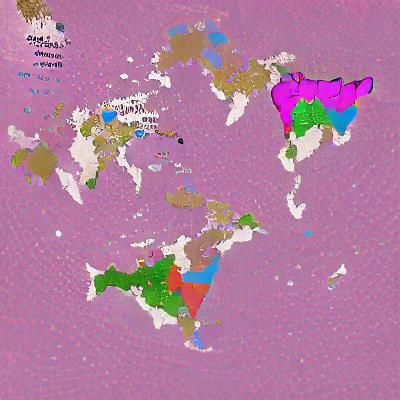 Futuristic Political Map of the World in 2059
