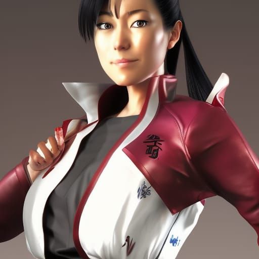 Michelle Yeoh as KOF Character in Anime Cel Shading