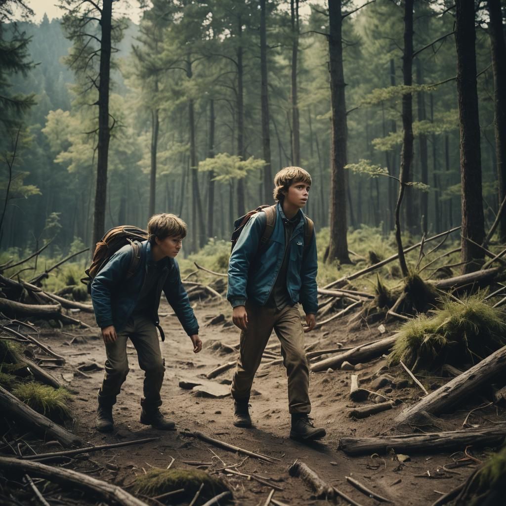 Dramatic Cinematic Film Still in 35mm