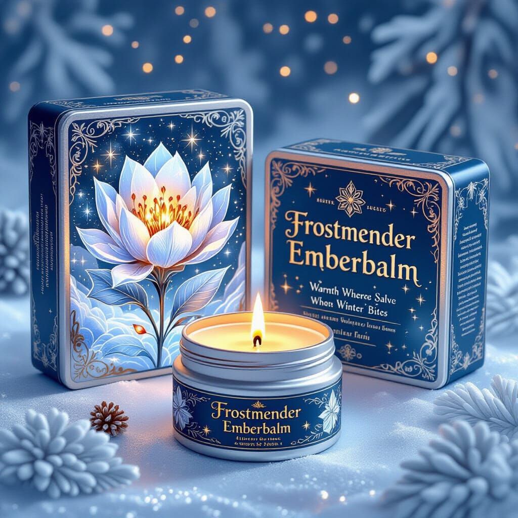 Fantasy Healthcare Packaging for Frostmender Emberbalm