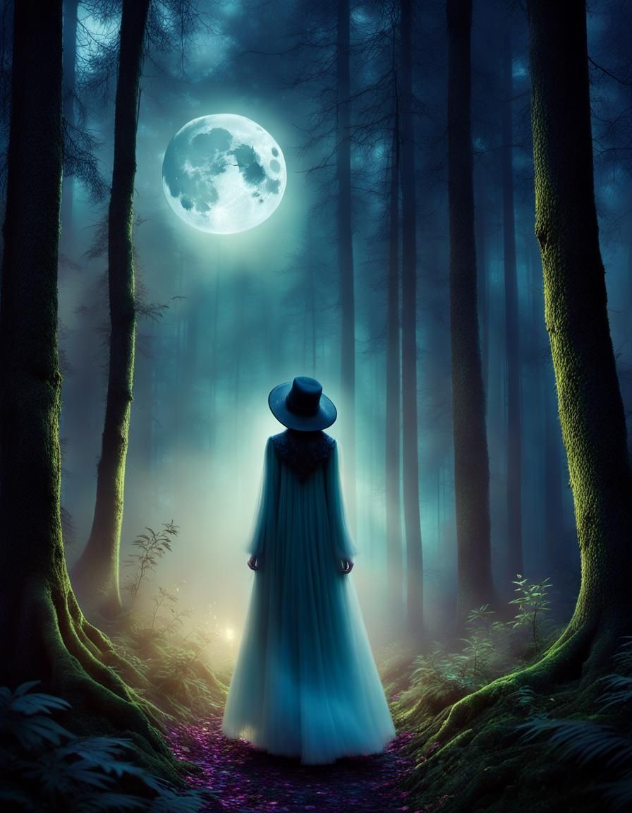 Moonlit Ghostly Disco with Sparklepants in Forest