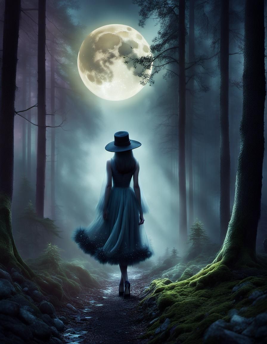 Moonlit Ghostly Disco in Funky Forest