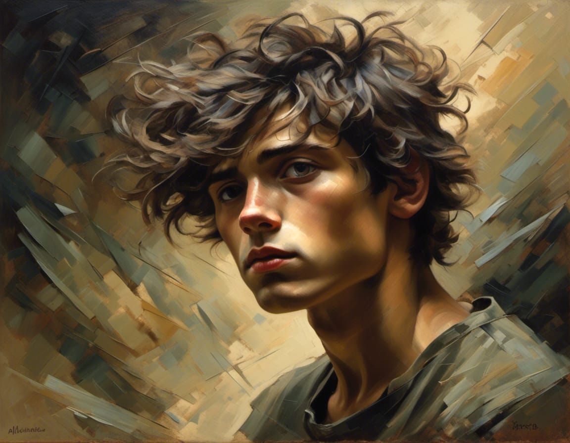 Teen Boy Portrait with Dynamic Lighting