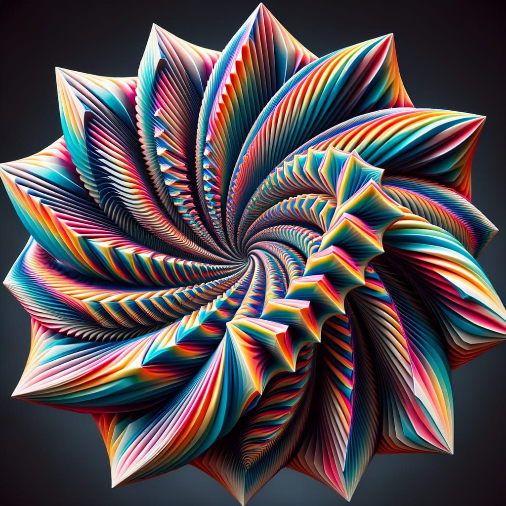 Psychedelic Rainbow Crystal in Infinite Reflection