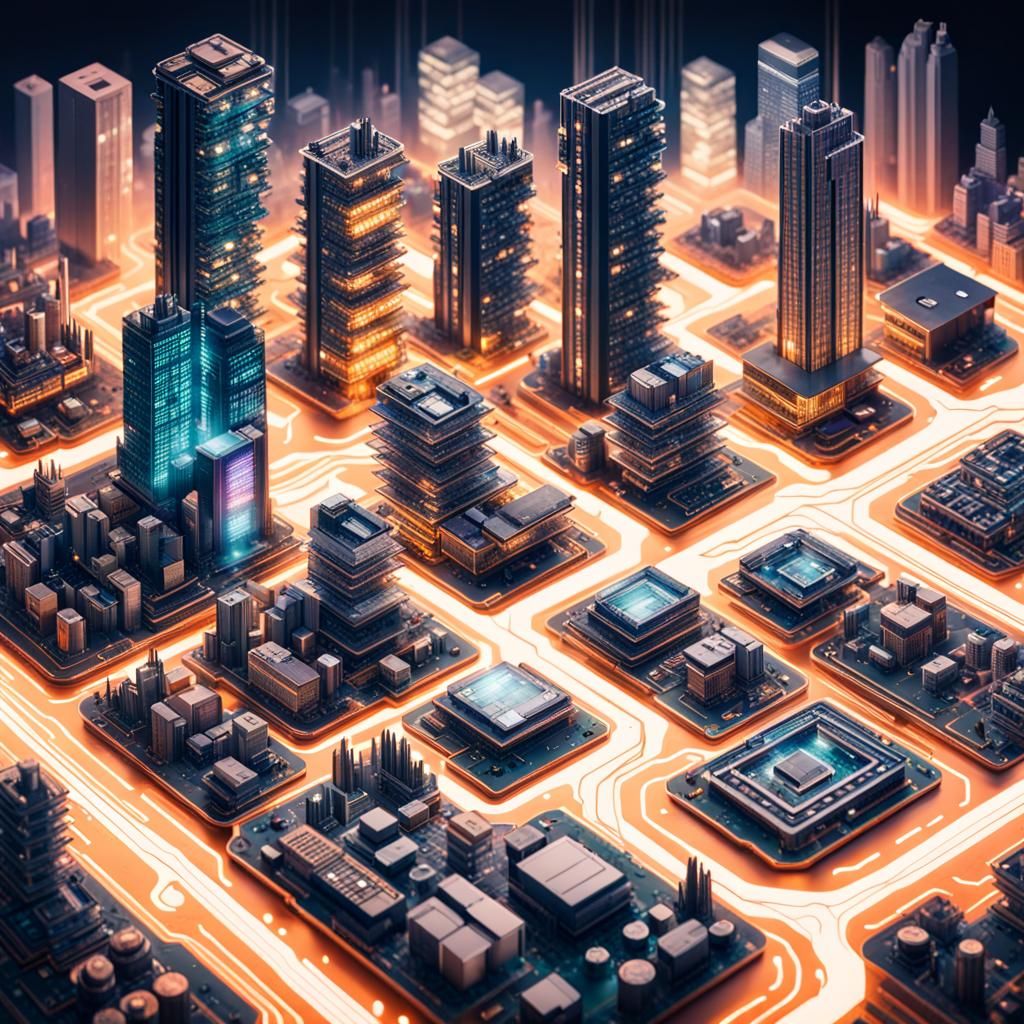 Motherboard City: Circuits Transform into Urban Landscape